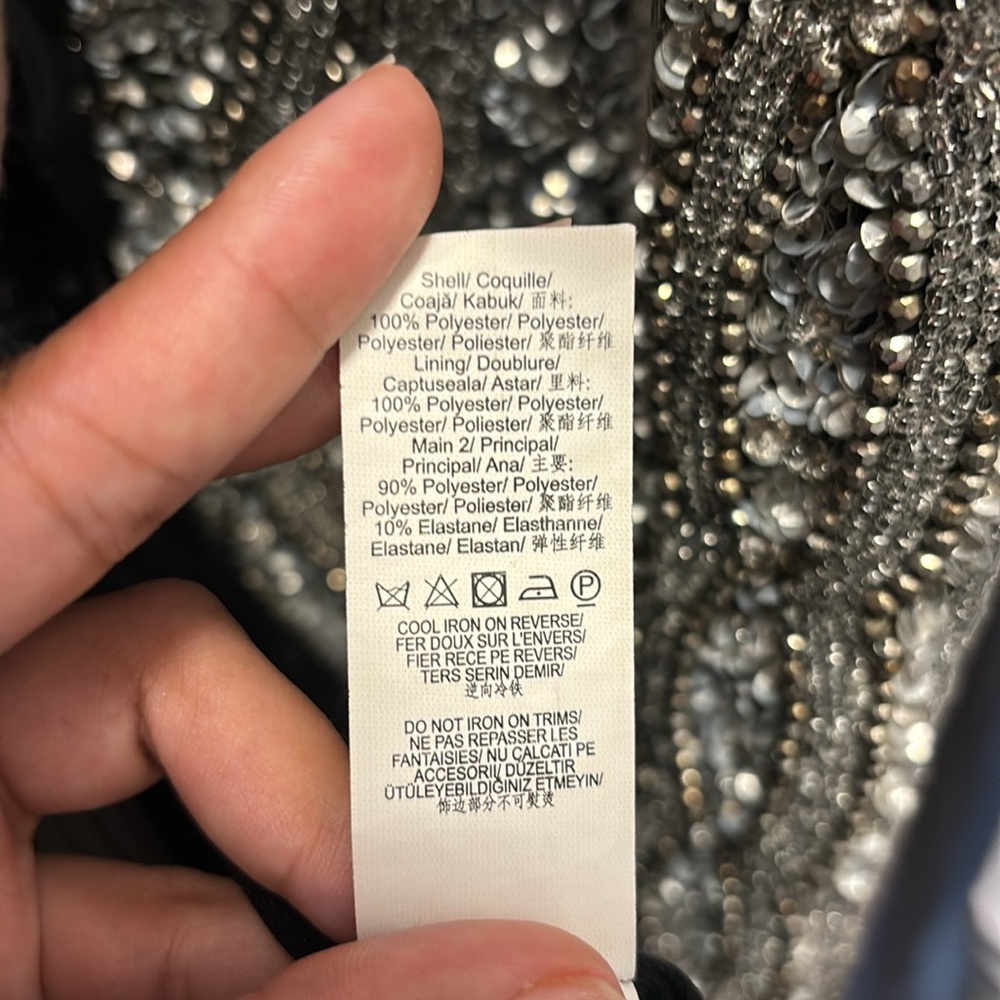 Misguided Peace + Love Embellished Sequin Wrap Dress - Picture 4 of 4